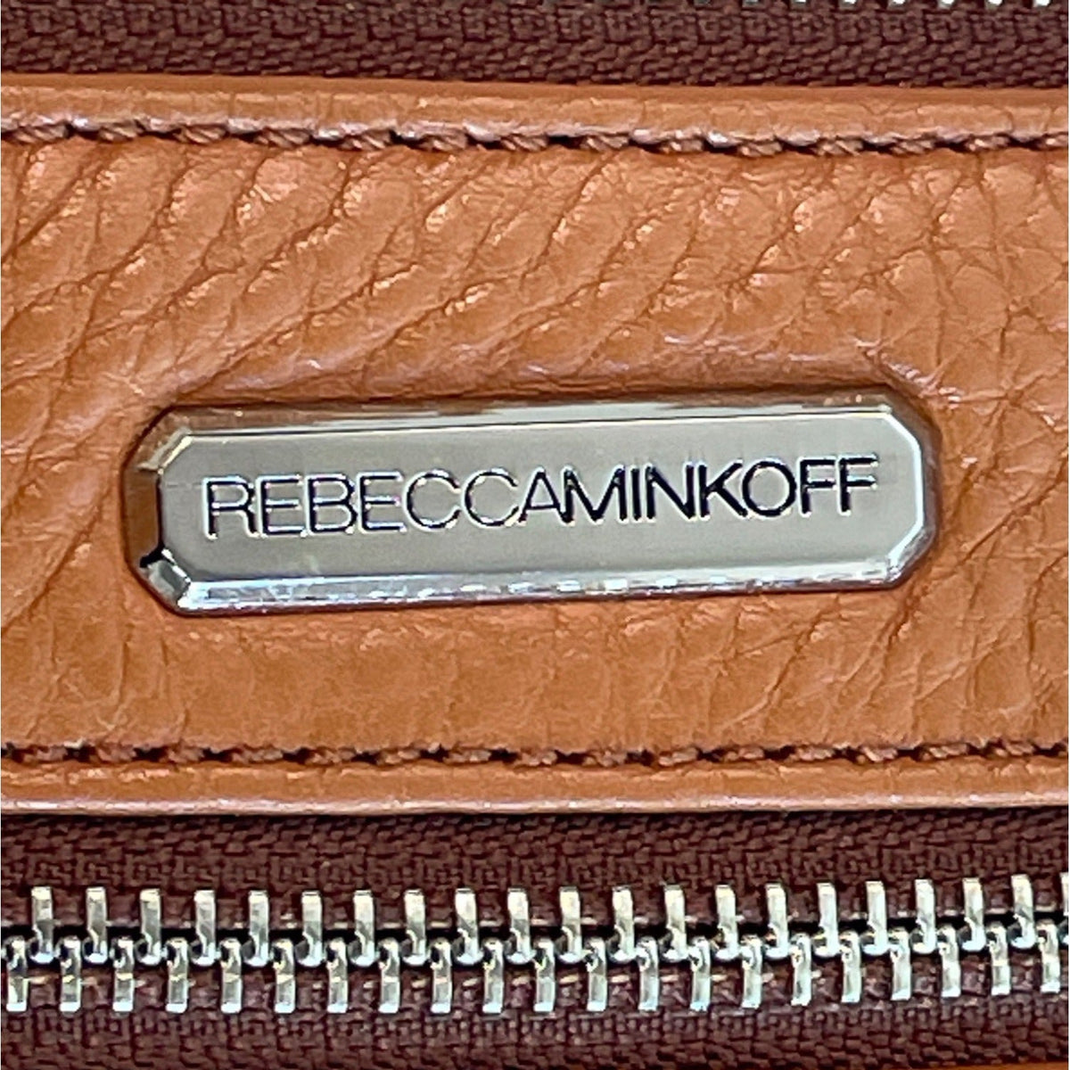 Rebecca Minkoff Women's Tan Brown Chain Strap Shoulder Bag Sz M -