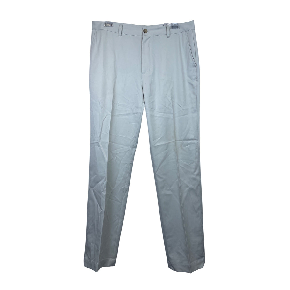 Vineyard Vines Mens Cream Cotton Dress Pants Flat Front 35x32 Classic Fit