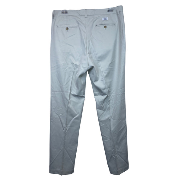 Vineyard Vines Mens Cream Cotton Dress Pants Flat Front 35x32 Classic Fit