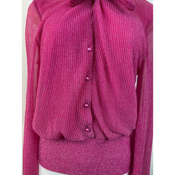Kristinit Women's Fuchsia Blouse Sz M