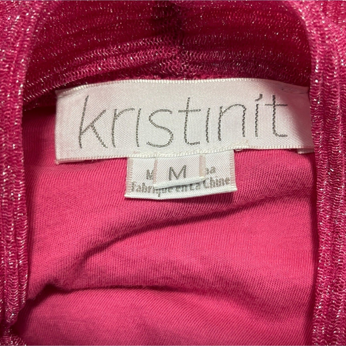 Kristinit Women's Fuchsia Blouse Sz M
