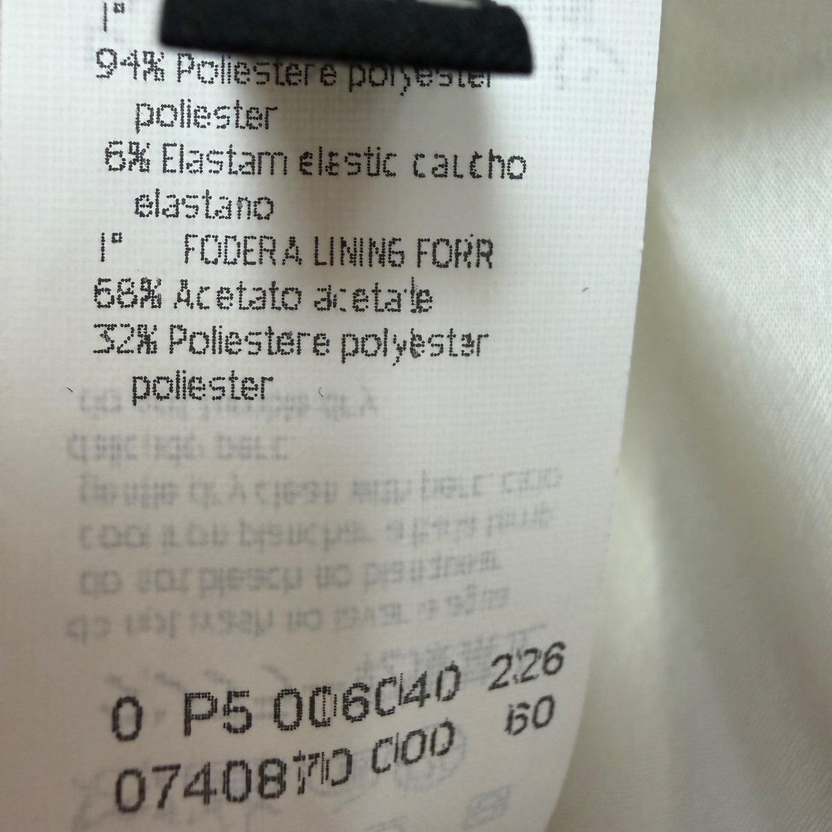 Les Goparins Women Cream Polyester/Acetate Blazer & Pants Suit Set Size 44