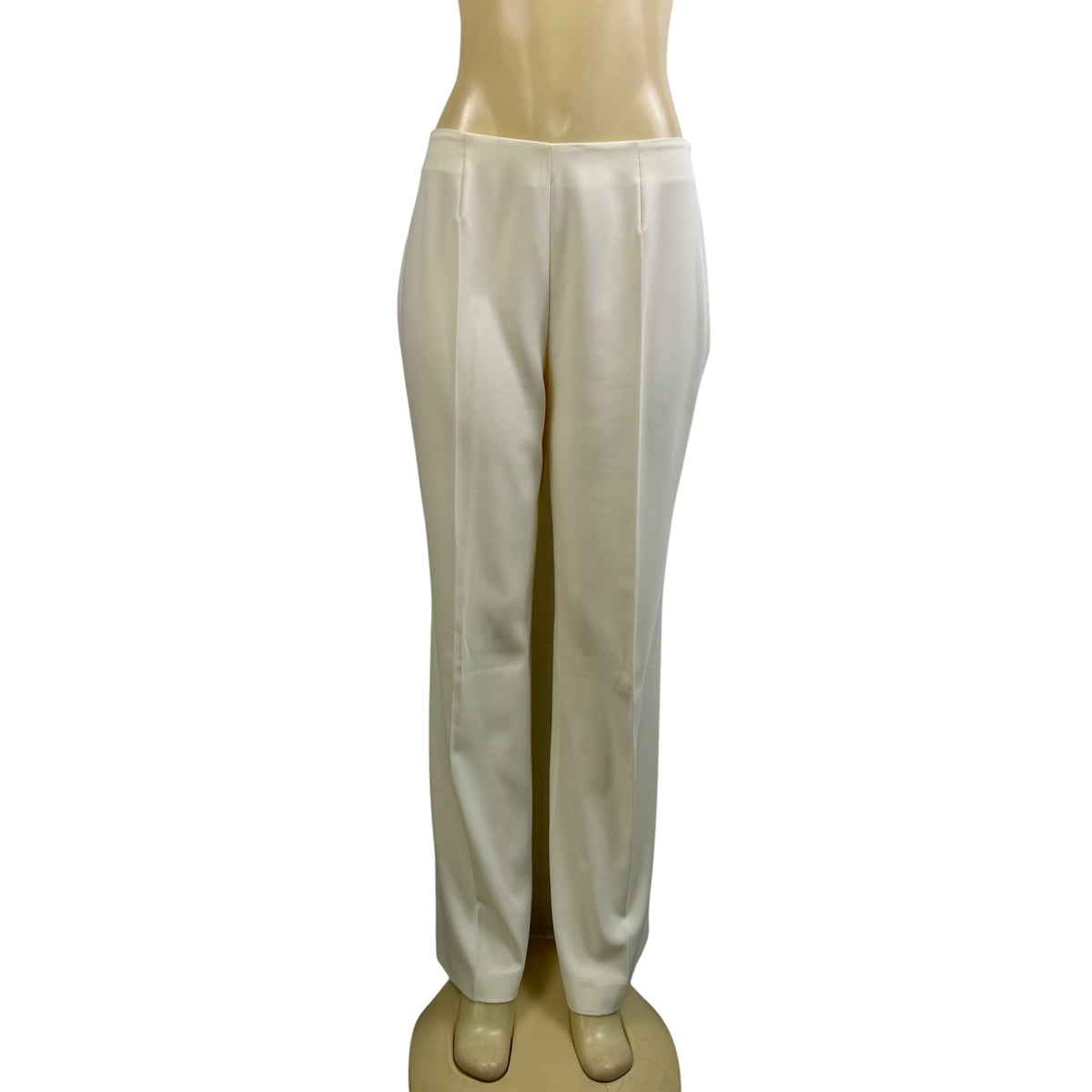 Les Goparins Women Cream Polyester/Acetate Blazer & Pants Suit Set Size 44