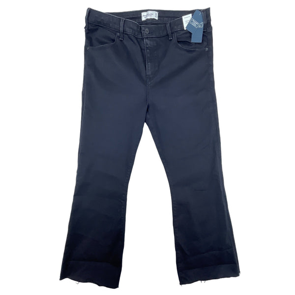 Abercrombie & Fitch Women's High Rise Ankle Flare Black Jeans Sz 32 - NWT
