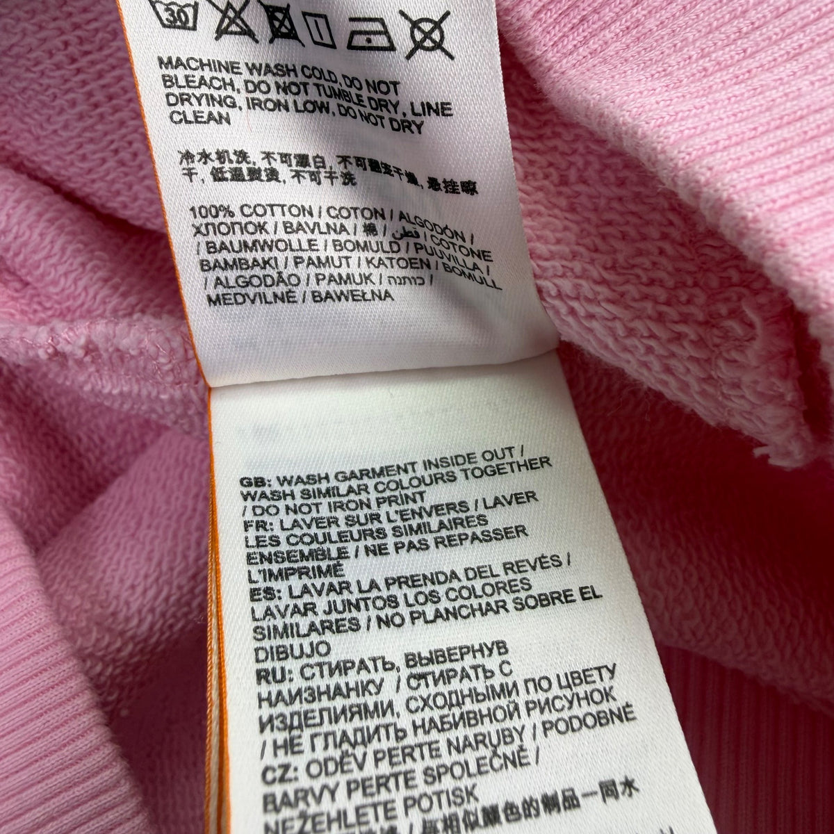 Superdry Women’s Pink Cotton Hoodie Logo Pullover Sweater Size 6