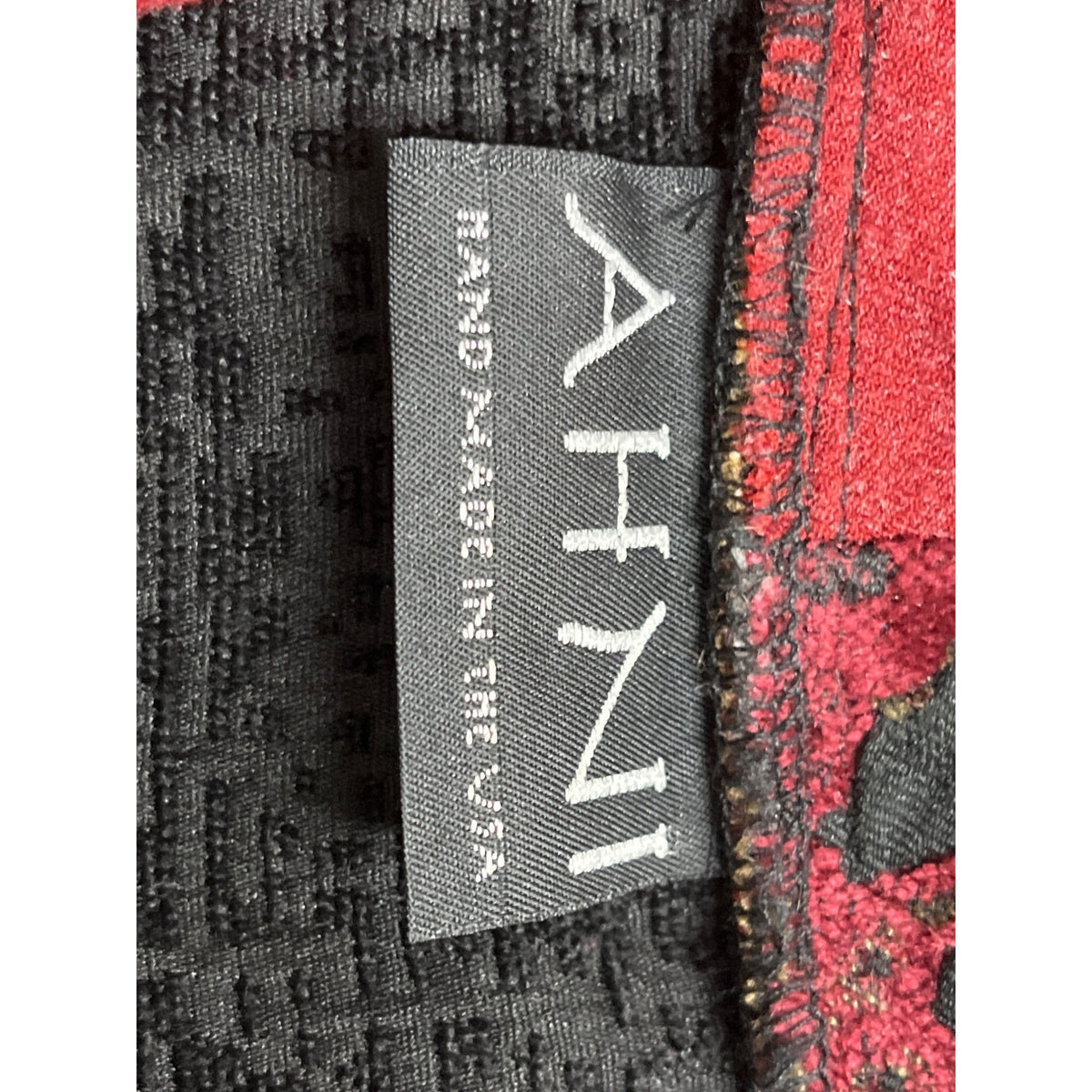 AHNI Women’s Burgundy Multi-Pattern Button Front Jacket Size 2