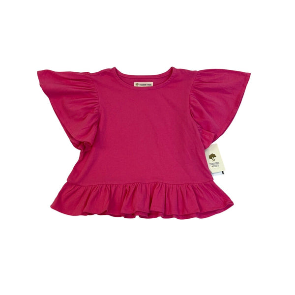 Tucker + Tate Girls Fuchsia Ruffle Top & Skort Set Size 5