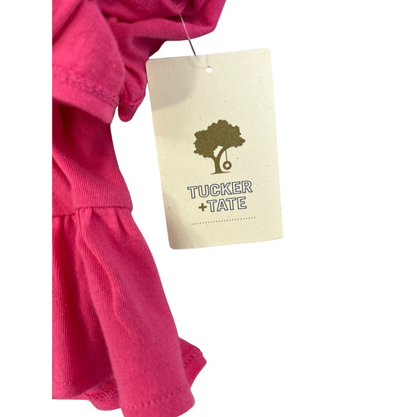 Tucker + Tate Girls Fuchsia Ruffle Top & Skort Set Size 5