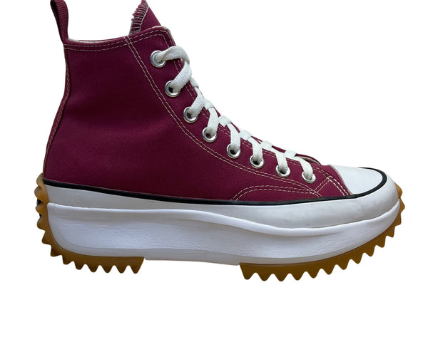 Converse Unisex Burgundy Red High Top Platform Textured Sole Sneakers Size 7.5