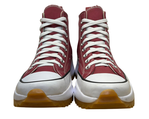 Converse Unisex Burgundy Red High Top Platform Textured Sole Sneakers Size 7.5