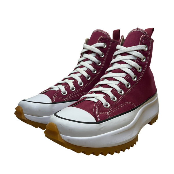 Converse Unisex Burgundy Red High Top Platform Textured Sole Sneakers Size 7.5