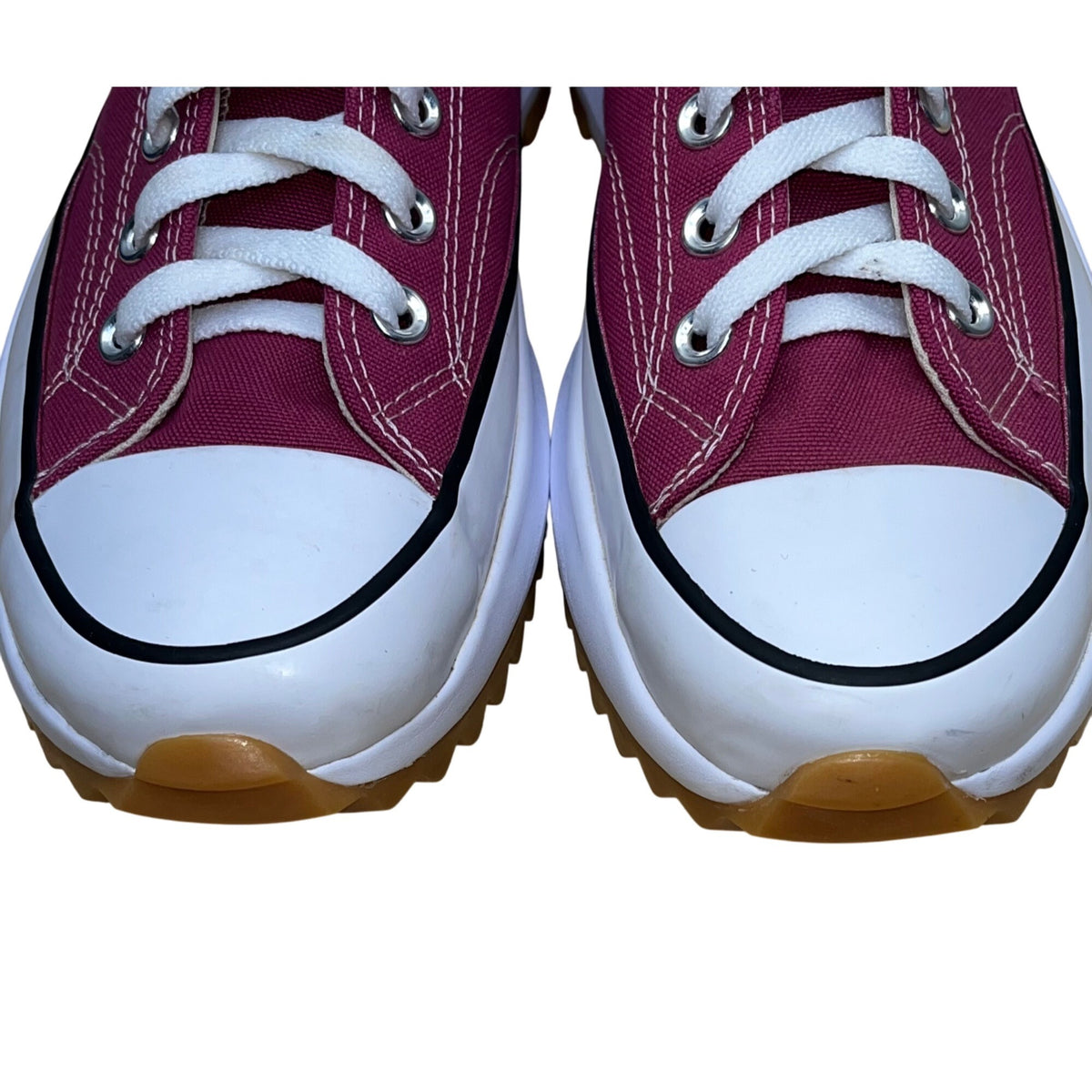 Converse Unisex Burgundy Red High Top Platform Textured Sole Sneakers Size 7.5