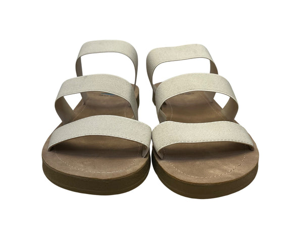 Maui Island Women’s Beige Triple-Strap Design Laguna Slide Sandals Size 10M
