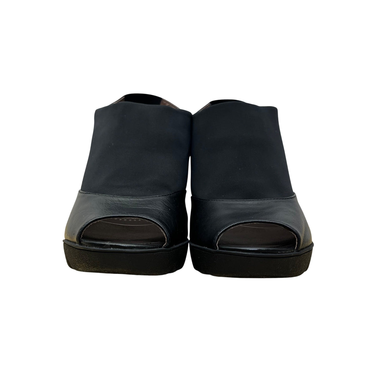 Donald J Pliner Women’s Black Wedge Open-Toe Mynne Slingback Sandals Size 8.5M