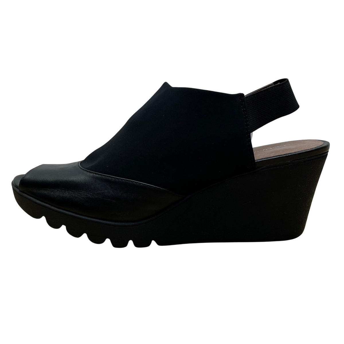 Donald J Pliner Women’s Black Wedge Open-Toe Mynne Slingback Sandals Size 8.5M