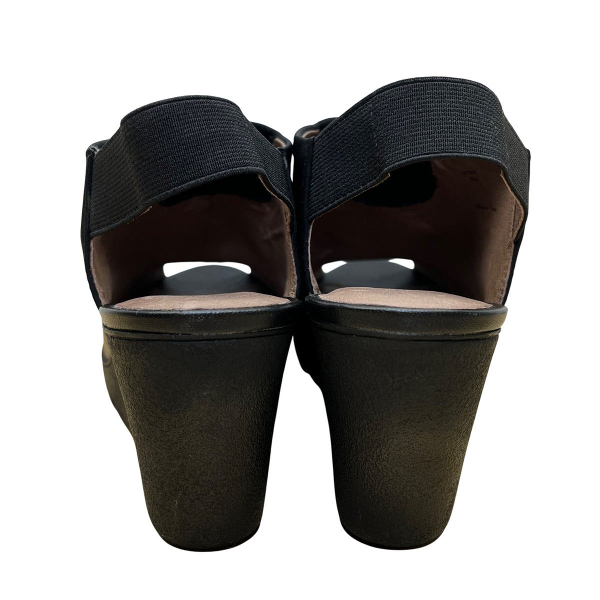 Donald J Pliner Women’s Black Wedge Open-Toe Mynne Slingback Sandals Size 8.5M