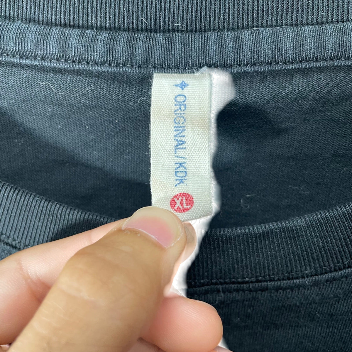 Original KDK Mens Black Graphic Brooklyn Print T-Shirt XL Casual Lightweight Soft Cotton