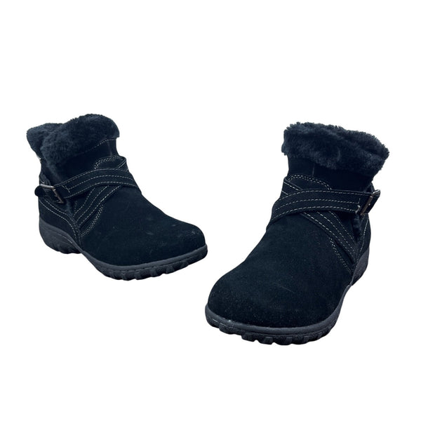 Khombu Women's Black Suede Corey Waterproof Winter Boots Size 8M