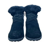 Khombu Women's Black Suede Corey Waterproof Winter Boots Size 8M