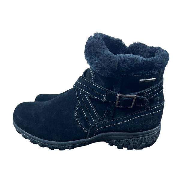 Khombu Women's Black Suede Corey Waterproof Winter Boots Size 8M