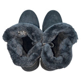 Khombu Women's Black Suede Corey Waterproof Winter Boots Size 8M