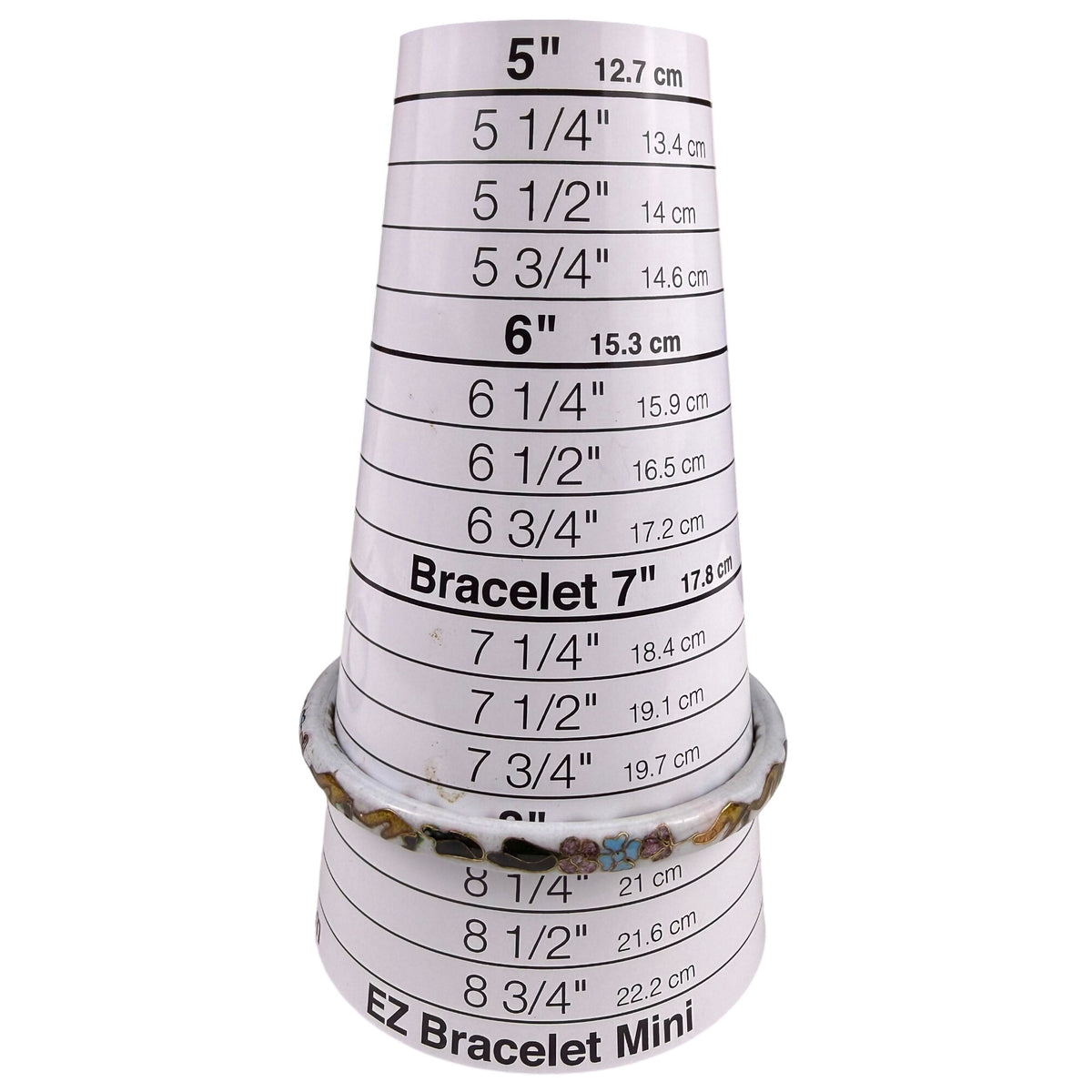 White Cloisonné Enamel Women’s Floral Bangle Bracelet Vintage Handmade Jewelry