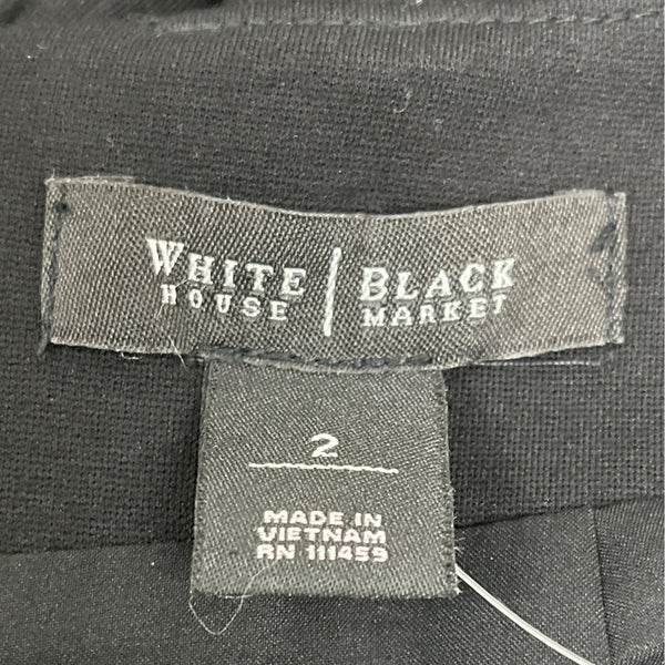 White House Black Market Womens Black Pencil Skirt Size 2 - New