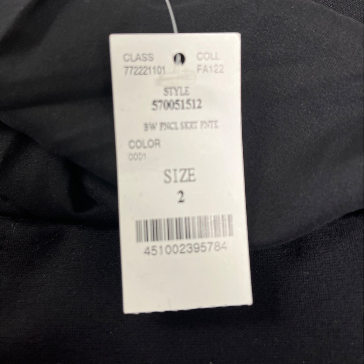 White House Black Market Womens Black Pencil Skirt Size 2 - New