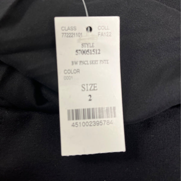 White House Black Market Womens Black Pencil Skirt Size 2 - New
