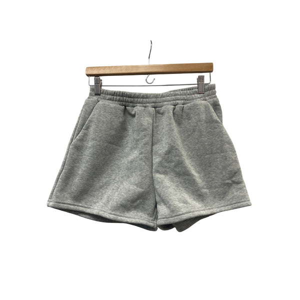 Shein Women’s Light Grey Casual Elastic Waist Shorts L Soft & Stretchy Cozy Wear