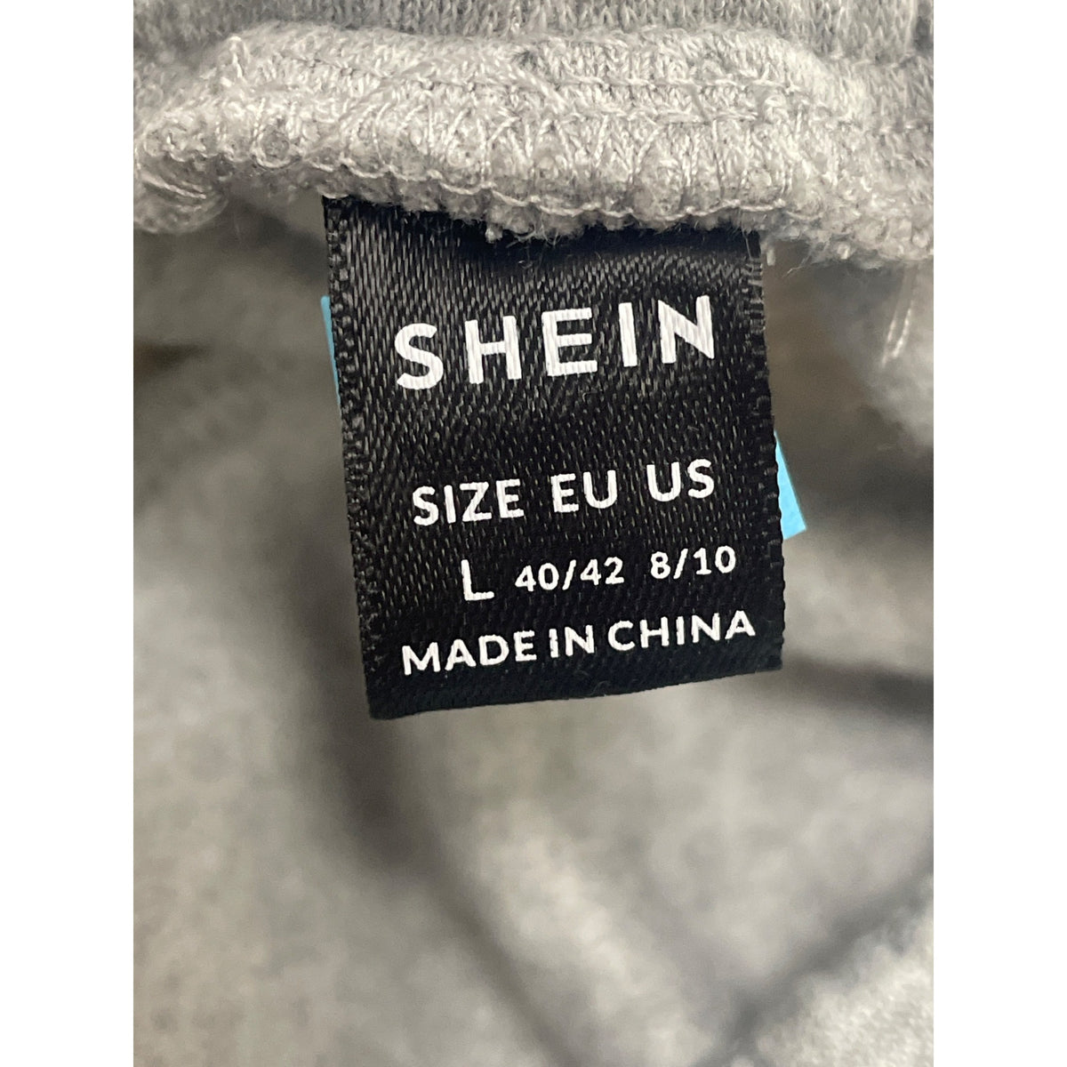 Shein Women’s Light Grey Casual Elastic Waist Shorts L Soft & Stretchy Cozy Wear