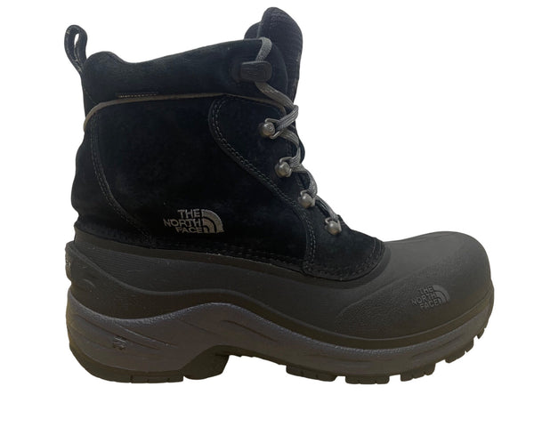 The North Face Boys Black Insulated Waterproof Traction Sole Winter Boots Size 6
