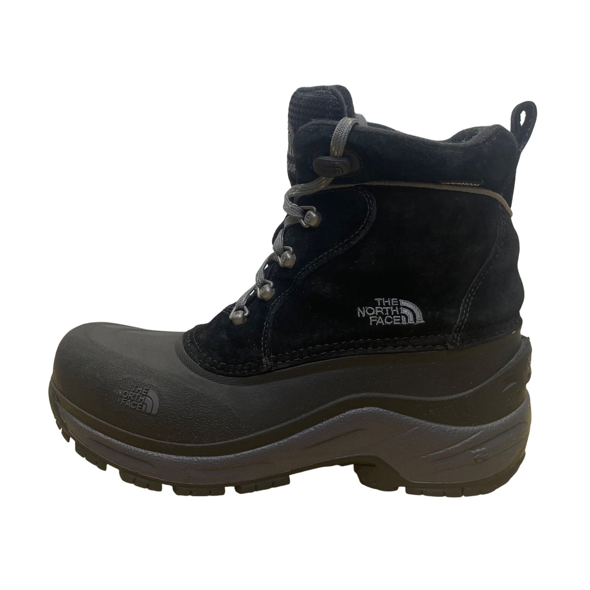 The North Face Boys Black Insulated Waterproof Traction Sole Winter Boots Size 6