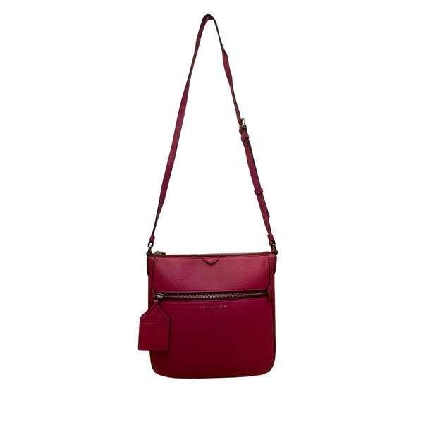 Marc By Marc Jacobs Women’s Pink Leather Adjustable Strap Crossbody Bag