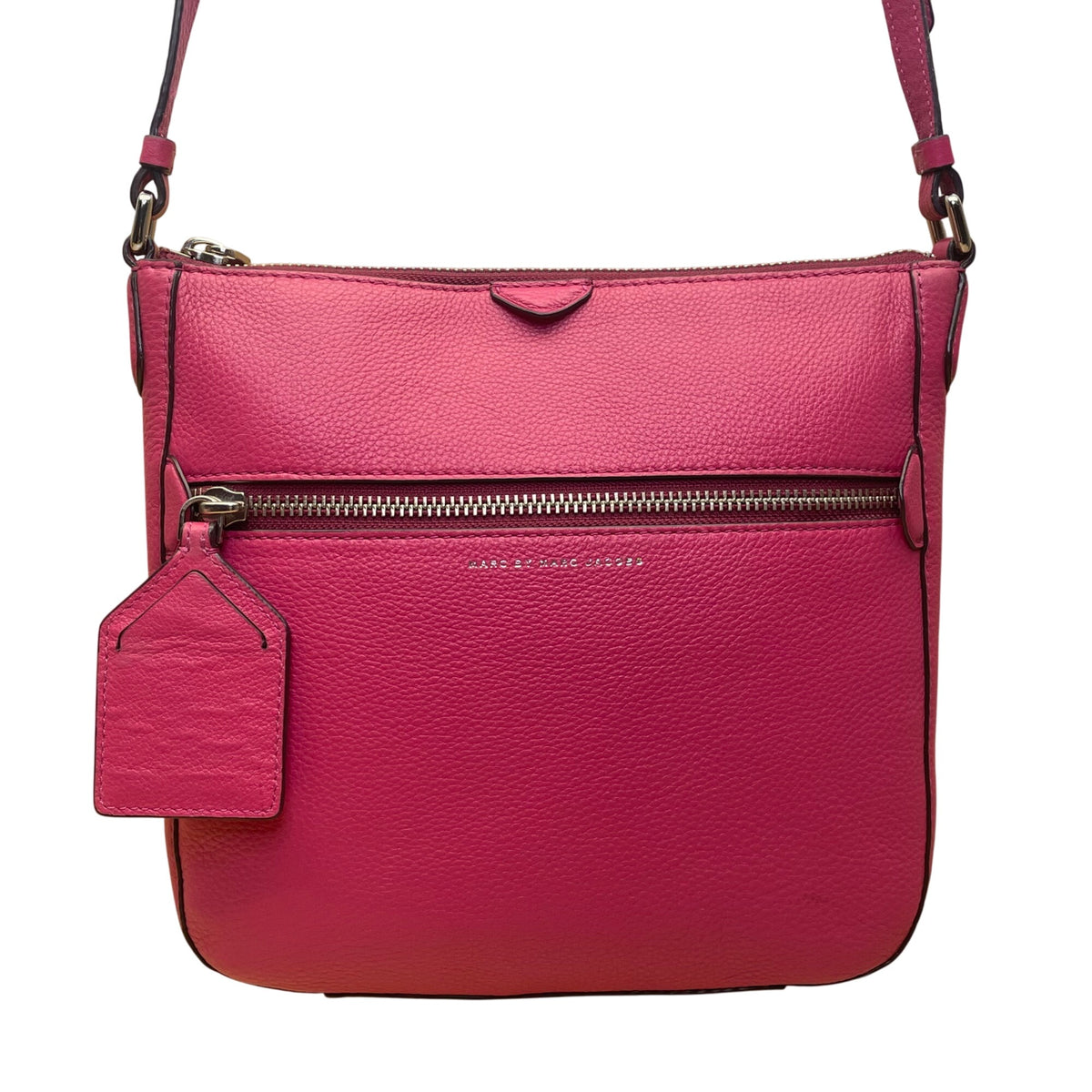 Marc By Marc Jacobs Women’s Pink Leather Adjustable Strap Crossbody Bag