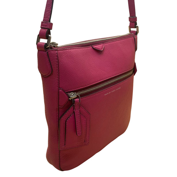 Marc By Marc Jacobs Women’s Pink Leather Adjustable Strap Crossbody Bag