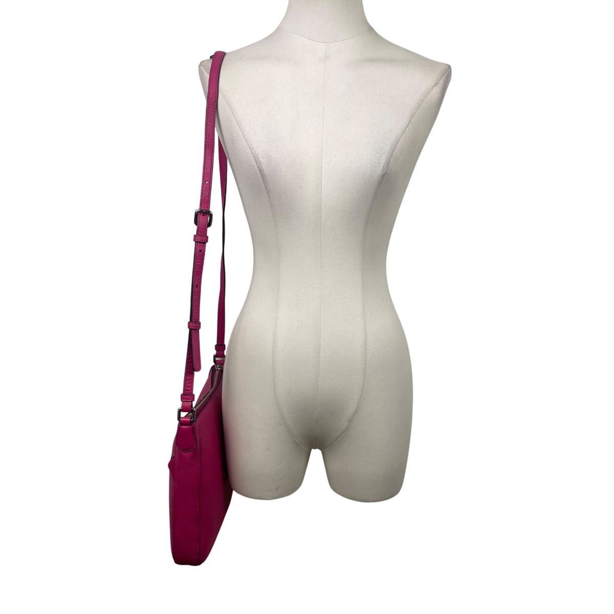 Marc By Marc Jacobs Women’s Pink Leather Adjustable Strap Crossbody Bag