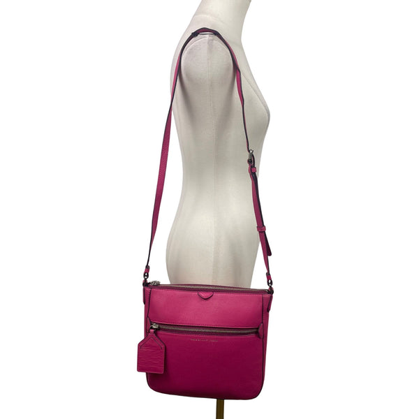 Marc By Marc Jacobs Women’s Pink Leather Adjustable Strap Crossbody Bag