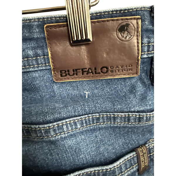 Buffalo David Bitton Mens Blue Denim Jackson Straight Stretch Jeans Size 36x30