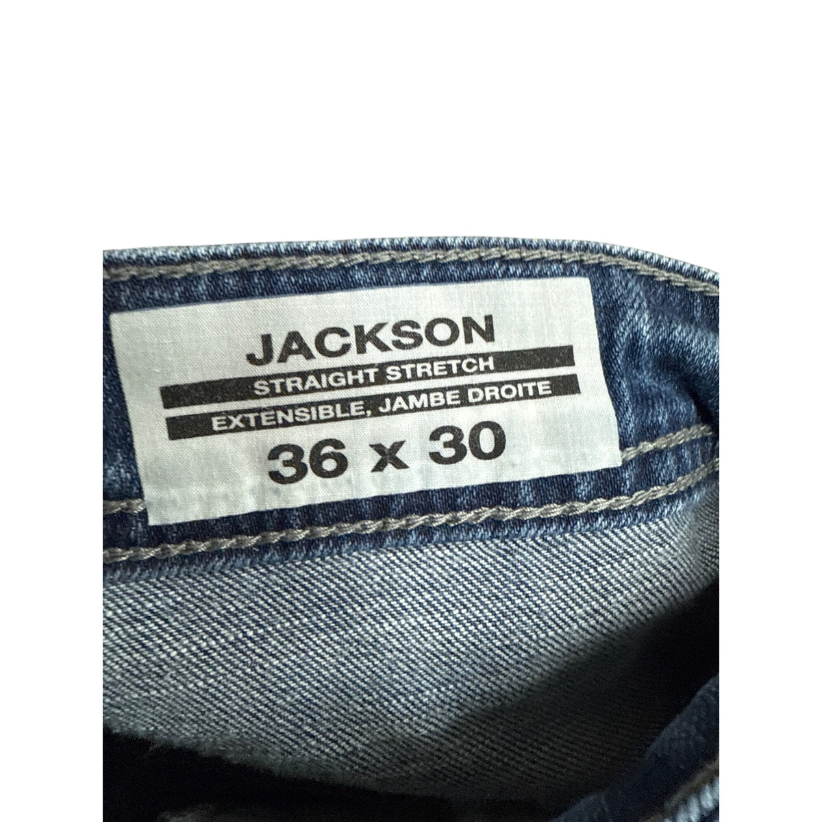 Buffalo David Bitton Mens Blue Denim Jackson Straight Stretch Jeans Size 36x30