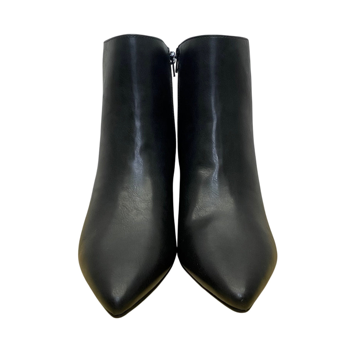 Madden Girl Women’s Black Pointed Toe Side Zip Block Heel Ankle Boots Size 7.5M