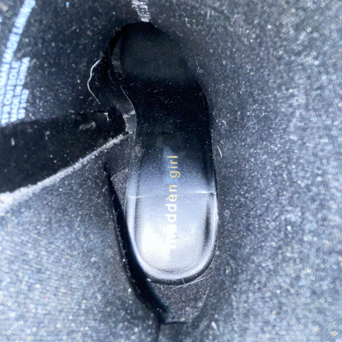 Madden Girl Women’s Black Pointed Toe Side Zip Block Heel Ankle Boots Size 7.5M