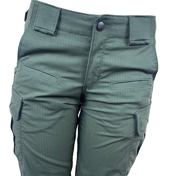 5.11 Tactical Women's Green Cotton Ripstop Cargo Pants Durable Utility Size 6