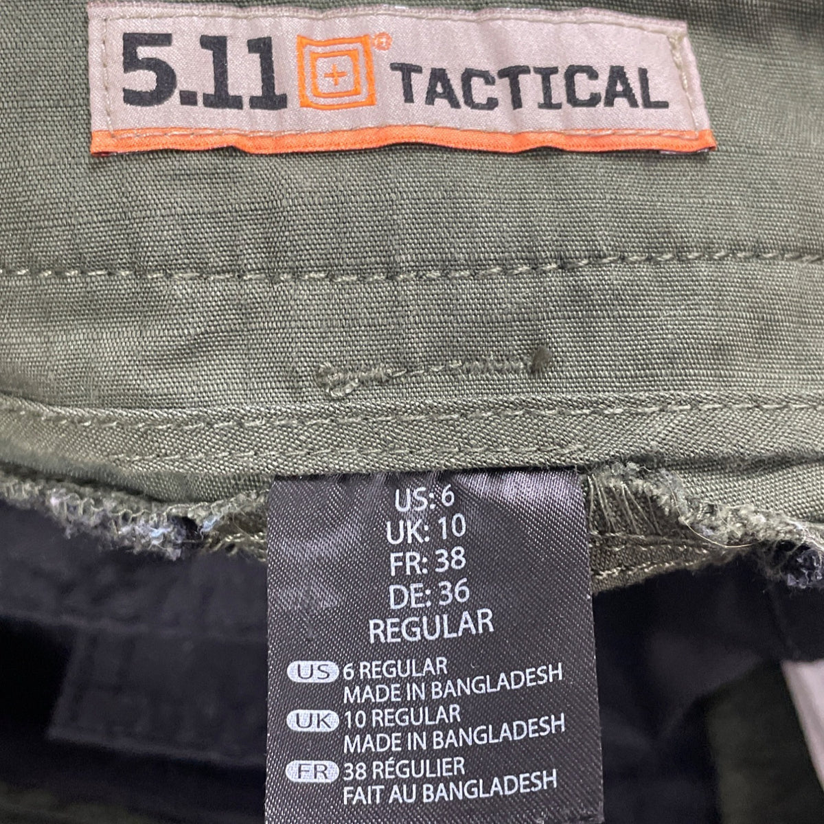 5.11 Tactical Women's Green Cotton Ripstop Cargo Pants Durable Utility Size 6