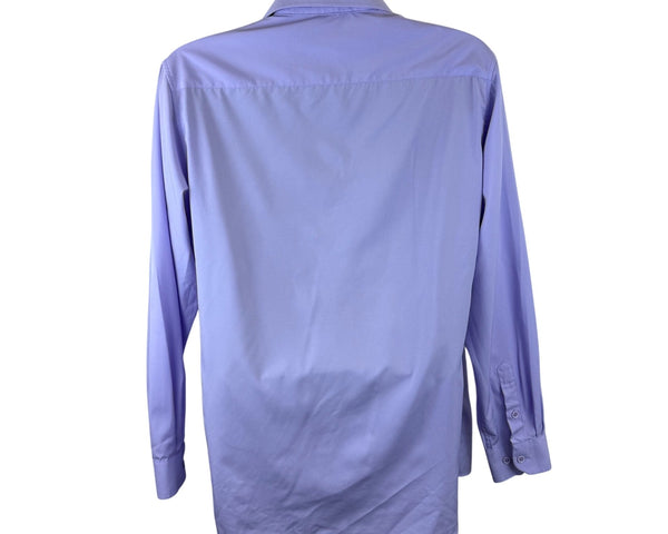 Tom Baine Mens Lavender Button-Up Shirt Long Sleeve Spandex Blend Sz XL