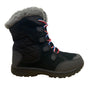 Columbia Girls Black Faux Fur Insulated Lace-Up Waterproof Winter Boots Size 4