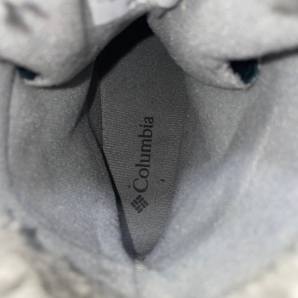 Columbia Girls Black Faux Fur Insulated Lace-Up Waterproof Winter Boots Size 4