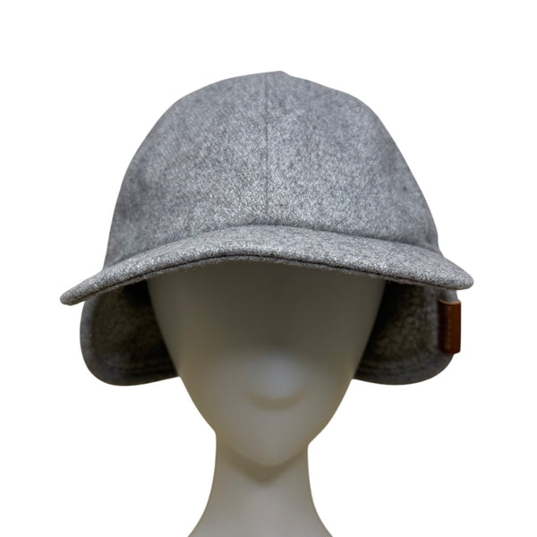 Outdoor Research Unisex Gray Wool Blend Earflap Cap Hat S/M Fleece Lining Winter