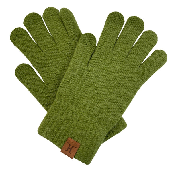H Men’s Green Knit Winter Set - Hat Scarf & Gloves - New