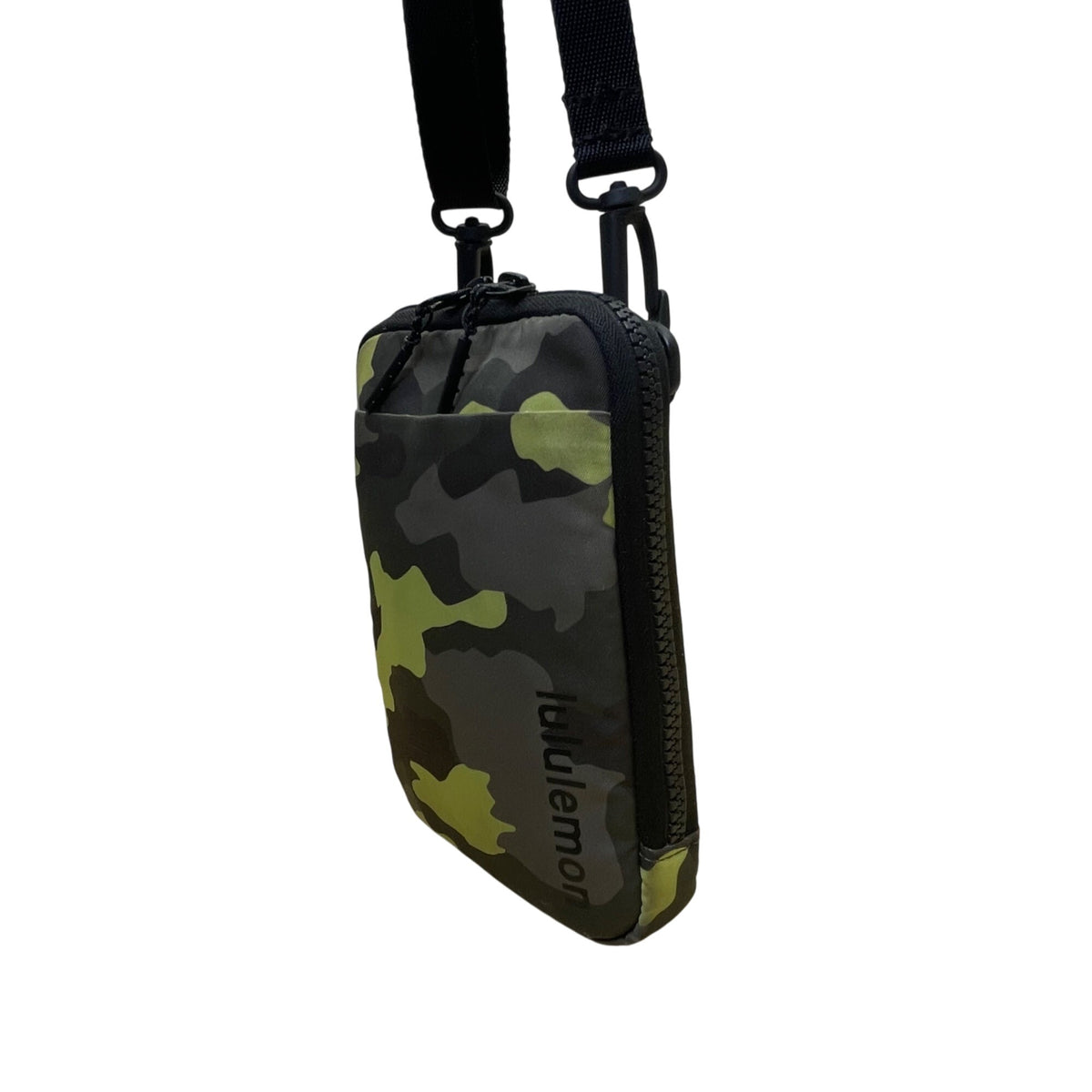 Lululemon Unisex Green/Black Camouflage Adjustable Strap Compact Crossbody Bag